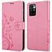 Custodia Compatibile Con Xiaomi Redmi 10 / Redmi Note 11 4g In Rosa Fiore - Coperchio Protettivo In Design Floreale Con Chiusura Magnetica, Funzione Stand E Slot Per Carte - Foto miniatura 8