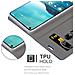 Custodia Compatibile Con Nokia 3.4 In Blu Scuro Nero - Coperchio Protettiva Con Chiusura Magnetica, Funzione Stand E Tasca Per Le Carte - Foto miniatura 4