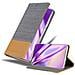 Custodia Compatibile Con Samsung Galaxy Note 20 Plus In Grigio Chiaro Marrone - Coperchio Protettiva Con Chiusura Magnetica, Funzione Stand E Tasca Per Le Carte - Foto miniatura 1