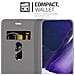 Custodia Compatibile Con Samsung Galaxy Note 20 Plus In Grigio Chiaro Marrone - Coperchio Protettiva Con Chiusura Magnetica, Funzione Stand E Tasca Per Le Carte - Foto miniatura 4