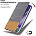 Custodia Compatibile Con Samsung Galaxy Note 20 Plus In Grigio Chiaro Marrone - Coperchio Protettiva Con Chiusura Magnetica, Funzione Stand E Tasca Per Le Carte - Foto miniatura 7
