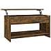 Tavolino Da Salotto Rovere Fumo 102x50x52,5cm Legno Multistrato - Foto miniatura 2