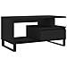 Tavolino Da Salotto Nero 90x49x45 Cm In Legno Multistrato - Foto miniatura 2