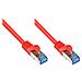 Alcasa Cat6a 15m Cavo Di Rete Rosso S /ftp (s-stp) - Foto miniatura 1