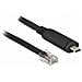 63912 Cavo Seriale Nero 2 M Usb Type-c Rj45 - Foto miniatura 1
