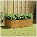 Fioriera Rialzata da Giardino 120x80x40 cm in Acciaio Corten - Foto miniatura 2