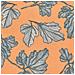 Set Di 2 Cuscini Spirea 45 X 45 Cm Arancione Nero Trama Di Piante - Foto miniatura 3