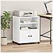 Supporto Per Stampante Con Ruote Bianco 60x48x74 Cm - Foto miniatura 3