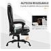 Poltrona da Ufficio con 7 Punti Vibranti, Poggiapiedi e Schienale Reclinabile a 155?, Nero - Foto miniatura 6