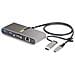 Hub USB-C a 2 porte con Ethernet e RS-232, dongle USB-C a USB-A collegato, 100W PD Pass-through, 2x USB-A 5Gbps, Gigabit Ethernet, RS232 seriale (FTDI) - Foto miniatura 1