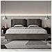 Letto Contenitore Imbottito 180x200 Microfibra Grigio Antea - Foto miniatura 3