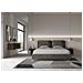 Letto Contenitore Imbottito 180x200 Microfibra Grigio Antea - Foto miniatura 2