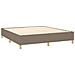 Letto a Molle con Materasso e LED Tortora 180x200 cm in Tessuto - Foto miniatura 2