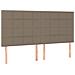 Letto a Molle con Materasso e LED Tortora 180x200 cm in Tessuto - Foto miniatura 7