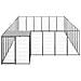 Gabbia Per Cani Nera 19,36 M² In Acciaio - Foto miniatura 1
