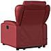 Poltrona Alzapersona Reclinabile Rosso Vino in Similpelle - Foto miniatura 5