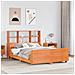 Letto Libreria senza Materasso Marrone Cera 120x190 cm Legno - Foto miniatura 2