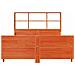 Letto Libreria senza Materasso Marrone Cera 120x190 cm Legno - Foto miniatura 4