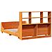 Letto Libreria senza Materasso Marrone Cera 120x190 cm Legno - Foto miniatura 8