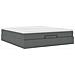 Struttura Letto Pouf con Materasso 160x200 cm in Tessuto - Foto miniatura 6