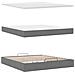 Struttura Letto Pouf con Materasso 160x200 cm in Tessuto - Foto miniatura 8