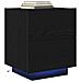 Comodino  con luci LED Nero Rovere 45x40x55 cm - Foto miniatura 3