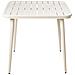Tavolo Da Pranzo Da Giardino Naturno 80 Cm 80 Cm Metallo Beige Chiaro - Foto miniatura 3