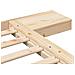 Struttura del letto Marrone 120 x 200 cm legno - Foto miniatura 8