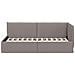 Cornice del letto ad angolo Talpa 90 x 190 cm Tessuto - Foto miniatura 5