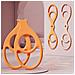 Fascia Di Resistenza Tpe - Fascia Elastica A 8 Con 3 Livelli Per Esercizi Di Schiena, Spalle E Stretching Yoga - Foto miniatura 7