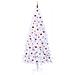 Albero di Natale artificiale Bianco 240 cm PVC e Acciaio - Foto miniatura 4