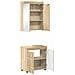 Set di mobili per il bagno con lo scaffale TULUM Rovere Sonoma - Foto miniatura 5