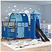 Struttura del letto loft per bambini Nero e Blu 99,5 x 200 cm - Foto miniatura 3
