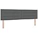 Letto a molle con testiera Grigio scuro 200 x 180 cm Poliestere - Foto miniatura 5