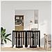 Recinto pieghevole per animali 4 pcs Rovere Nero - Foto miniatura 2