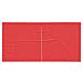 Parete per tenda da festa 2 pcs Rosso 400 x 195 cm PE e Acciaio - Foto miniatura 3