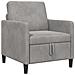 Divano con Storage Grigio Chiaro 72 x 78 x 87 cm Poliestere - Foto miniatura 1