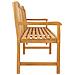 Panchina in legno intagliata a mano Naturale 228 x 60 x 90 cm - Foto miniatura 4