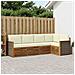 Set divano sezionale con cuscino 4 pcs Naturale e Crema - Foto miniatura 2