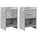 Comodini 2 pcs Grigio Cemento 40 x 30 x 60 cm - Foto miniatura 1