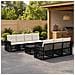 Set Divano da Giardino 8 pz Nero polyrattan - Foto miniatura 8