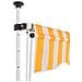 Tenda da Sole Retrattile Manuale 200cm Strisce Arancione Bianco - Foto miniatura 2