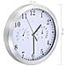Orologio Da Parete Al Quarzo Igrometro Termometro 30 Cm Bianco - Foto miniatura 3