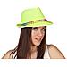 27386 - Cappello Gangster Neon Giallo 13 X 28 Cm - Foto miniatura 1