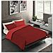 Set Copripiumino Bicolor 100% Microfibra Con Federa Double Face - Singolo 150x200 Cm - Bordeaux / rosso - Foto miniatura 1