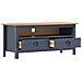 Mobile Porta TV Hill Grigio 110x40x47 cm in Legno di Pino - Foto miniatura 2