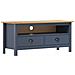 Mobile Porta TV Hill Grigio 110x40x47 cm in Legno di Pino - Foto miniatura 1