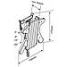 MT 2615, 75 x 75, 100 x 100 mm, Grigio, 75 x 75 mm, 100 x 100 mm, 0 - 20°, Poliammide - Foto miniatura 1