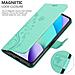 Cadorabo Custodia Compatibile Con Xiaomi Redmi 10 / Redmi Note 11 4g In Turchese Fiore - Coperchio Protettivo In Design Floreale Con Chiusura Magnetica, Funzione Stand E Slot Per Carte - Foto miniatura 5