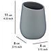 Tazza In Ceramica Per Spazzole Badi, Grigio, Wenko - Foto miniatura 5
